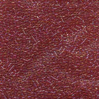 Miyuki 11/0 Delica Bead - DB062 - Lined Light Cranberry AB