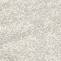Miyuki 11/0 Delica Bead - DB066 - Lined White AB