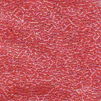 Miyuki 11/0 Delica Bead - DB075 - Lined Dark Rose AB