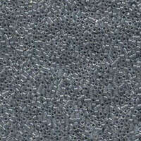 Miyuki 11/0 Delica Bead - DB081 - Lined Dark Grey AB