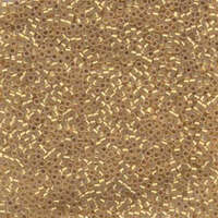 Miyuki 11/0 Delica Bead - DB230 - Lined 24KT Gold / Cream