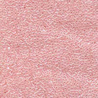 Miyuki 11/0 Delica Bead - DB234 - Lined Crystal / Pale Salmon