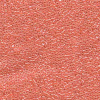 Miyuki 11/0 Delica Bead - DB235 - Crystal Lined Salmon Luster
