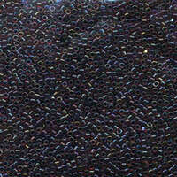 Miyuki 11/0 Delica Bead - DB297 - Lined Garnet / Dark Grey AB