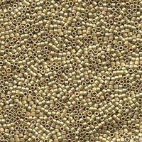 Miyuki 11/0 Delica Bead - DB334 - Matte Metalllc Dark Yellow 24KT Gold