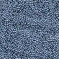 Miyuki 11/0 Delica Bead - DB376 - Matte Metallic Light Grey Blue