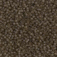 Miyuki 11/0 Delica Bead - DB0384-1 - Matte Transparent Smoky Quartz - Lead Free