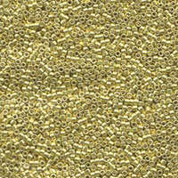 Miyuki 11/0 Delica Bead - DB412 - Galvanized Dyed Yellow