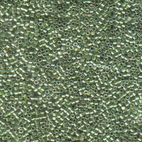 Miyuki 11/0 Delica Bead - DB413 - Galvanized Dyed Light Green