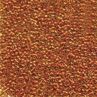 Miyuki 11/0 Delica Bead - DB421 - Galvanized Dyed Tangerine