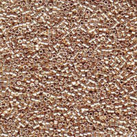 Miyuki 11/0 Delica Bead - DB433 - Galvanized Dyed Champagne