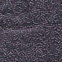 Miyuki 11/0 Delica Bead - DB455 - Galvanized Dyed Plum