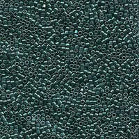 Miyuki 11/0 Delica Bead - DB458 - Galvanized Dyed Dark Green