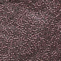 Miyuki 11/0 Delica Bead - DB462 - Galvanized Dyed Dark Grey Mauve