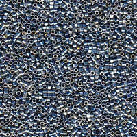 Miyuki 11/0 Delica Bead - DB545 - Palladium Silver Blue Gold Iris