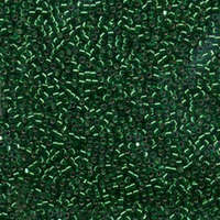 Miyuki 11/0 Delica Bead - DB605 - Silver Lined Dyed Green