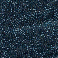 Miyuki 11/0 Delica Bead - DB608 - Silver Lined Dyed Blue Zircon