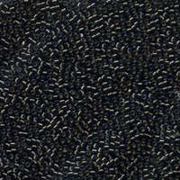 Miyuki 11/0 Delica Bead - DB613 - Silver Lined Dyed Dark Grey