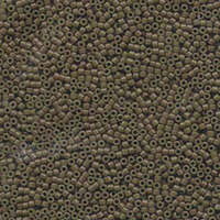 Miyuki 11/0 Delica Bead - DB657 - Opaque Dyed Olive