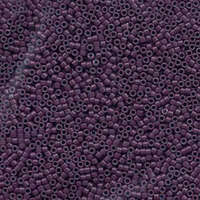 Miyuki 11/0 Delica Bead - DB662 - Dyed Opaque Dark Mauve