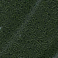 Miyuki 11/0 Delica Bead - DB663 - Dyed Opaque Forest Green