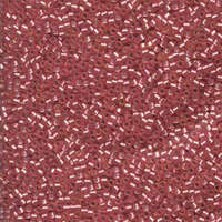 Miyuki 11/0 Delica Bead - DB685 - Semi Matte Silver Lined Dyed Dark Rose
