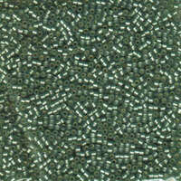 Miyuki 11/0 Delica Bead - DB689 - Semi Matte Silver Lined Dyed Light Grey