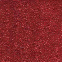 Miyuki 11/0 Delica Bead - DB774 - Matte Transparent Dyed Red