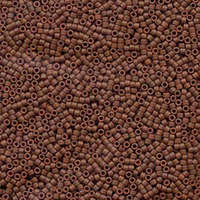 Miyuki 11/0 Delica Bead - DB794 - Matte Opaque Dyed Sienna
