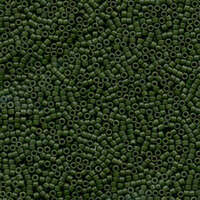 Miyuki 11/0 Delica Bead - DB797 - Matte Opaque Dyed Olive