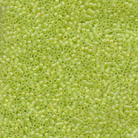 Miyuki 11/0 Delica Bead - DB860 - Matte Transparent Chartreuse AB