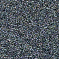Miyuki 11/0 Delica Bead - DB863 - Matte Gray AB