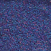 Miyuki 11/0 Delica Bead - DB864 - Matte Transparent Cobalt AB