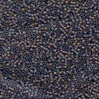 Miyuki 11/0 Delica Bead - DB865 - Matte Transparent Brown AB
