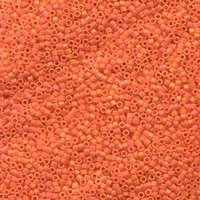 Miyuki 11/0 Delica Bead - DB872 - Matte Opaque Orange AB