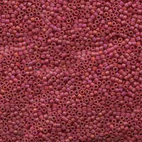Miyuki 11/0 Delica Bead - DB874 - Matte Opaque Maroon AB