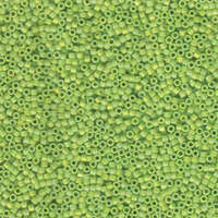 Miyuki 11/0 Delica Bead - DB876 - Matte Opaque Chartreuse AB