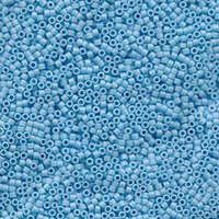 Miyuki 11/0 Delica Bead - DB879 - Matte Opaque Sky Blue AB