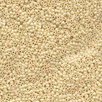 Miyuki 11/0 Delica Bead - DB883 - Matte Opaque Cream AB