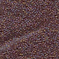 Miyuki 11/0 Delica Bead - DB884 - Matte Opaque Brown AB