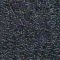 Miyuki 11/0 Delica Bead - DB1053 - Matte Metallic Purple/Green Iris