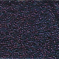 Miyuki 11/0 Delica Bead - DB1054 - Matte Metallic Violet / Gold Iris