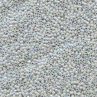 Miyuki 11/0 Delica Bead - DB1251 - Transparent Grey Mist AB