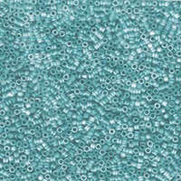 Miyuki 11/0 Delica Bead - DB1283 - Matte Transparent Caribbean Teal AB