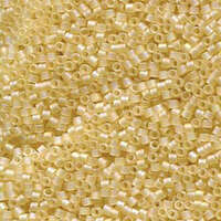 Miyuki 11/0 Delica Bead - DB1287 - Matte Transparent Crystal Ivory Luster