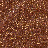 Miyuki 11/0 Delica Bead - DB1333 - Silver Lined Dyed Orange