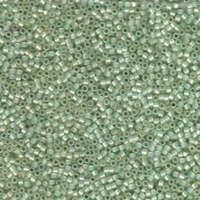 Miyuki 11/0 Delica Bead - DB1454 - Silver Lined Light Moss Opal