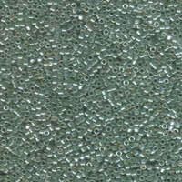 Miyuki 11/0 Delica Bead - DB1484 - Translucent Pale Light Moss Green Luster