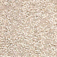 Miyuki 11/0 Delica Bead - DB1500 - Opaque Bisque White AB