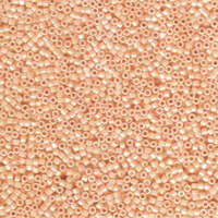 Miyuki 11/0 Delica Bead - DB1502 - Opaque Light Peach AB